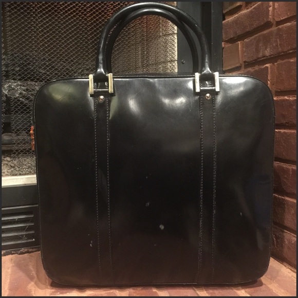 Gucci Black Patent Leather Suitcase - Picture 1 of 8